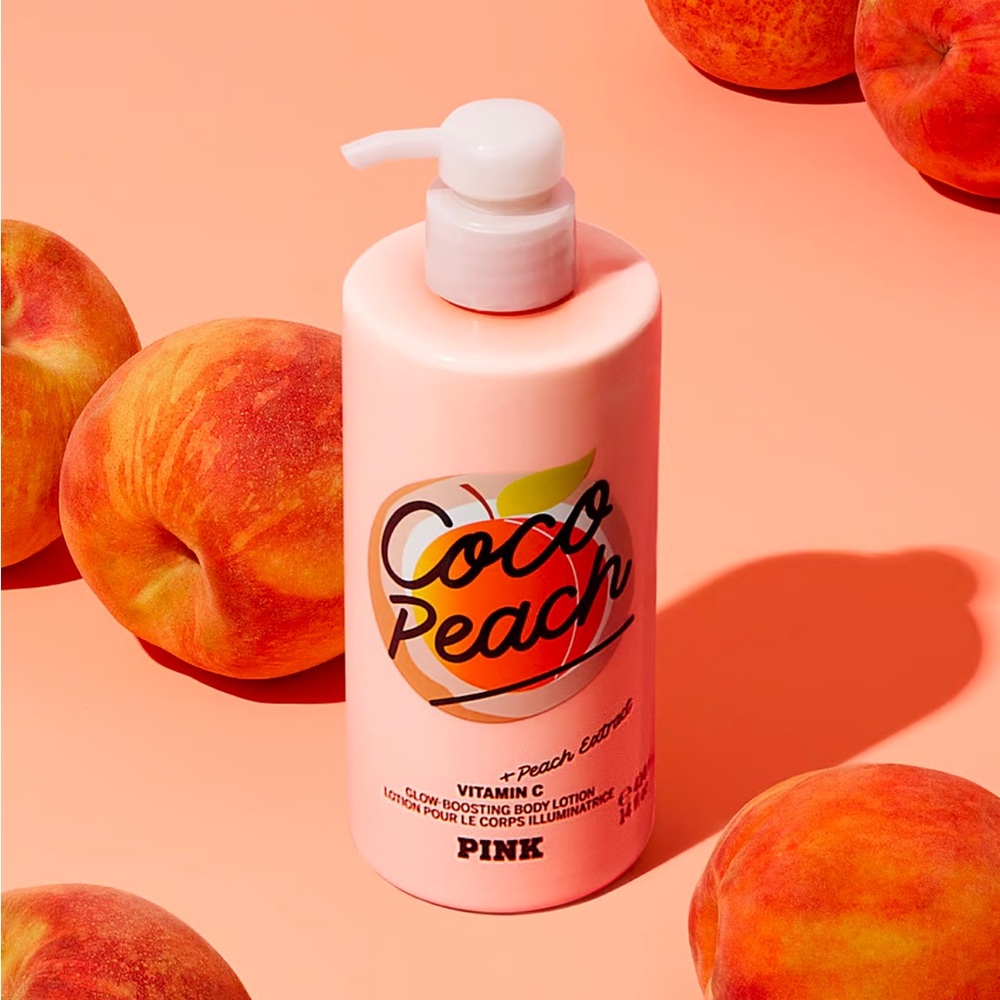 Victoria's Secret PINK 
Coco Peach Glow Boosting Body Lotion